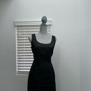 BLACK CLASSY DRESS WITH CHINESE COLAR STYLE BLAZER